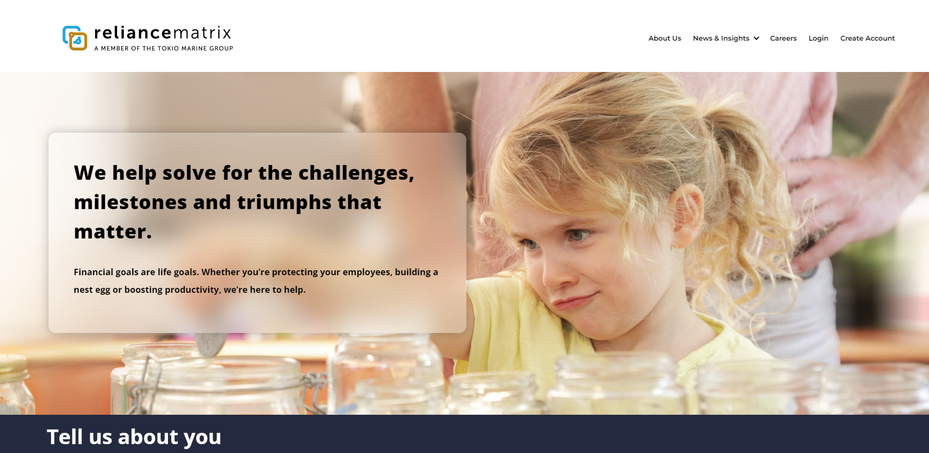 Reliance Standard home page